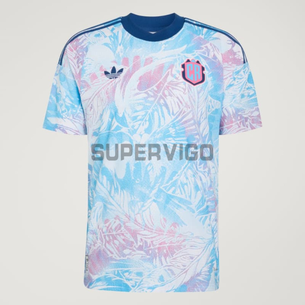 Camiseta Costa Rica Segunda Equipación Mundial 2026 Azul Claro/Rosa