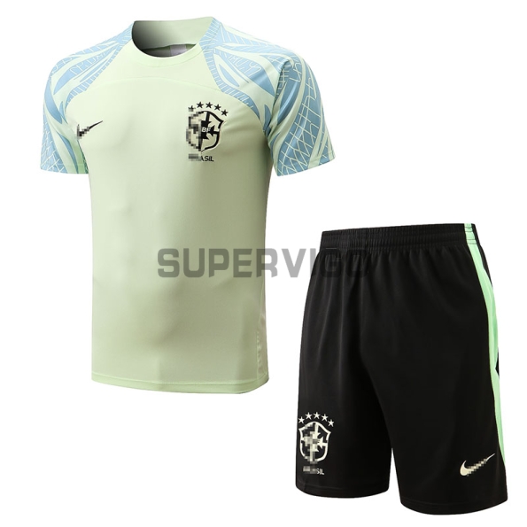 Sudadera de Entrenamiento Brasil 2022 Verde Claro - Camisetasdefutbolshop