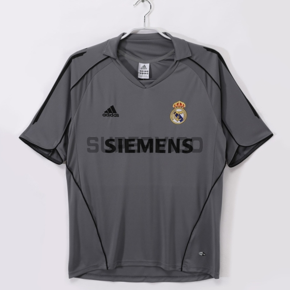 Camiseta Real Madrid Tercera Equipación Retro 2005/06 Gris