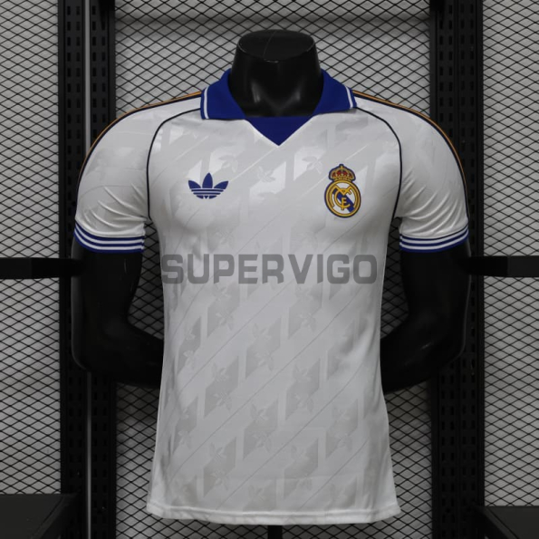 Camiseta Real Madrid Retro 2026/2027 Blanco (EDICIÓN JUGADOR)