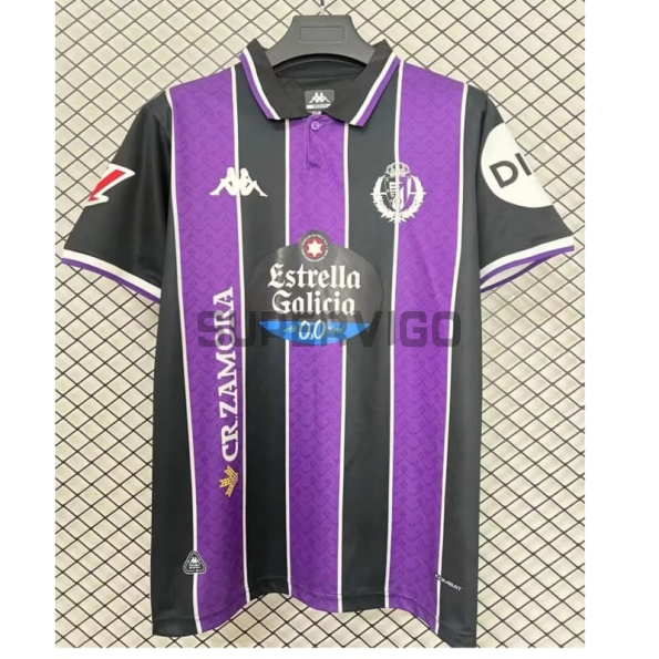 Camiseta Real Valladolid Segunda Equipación 2025/2026 Morado/Negro con Parche La Liga