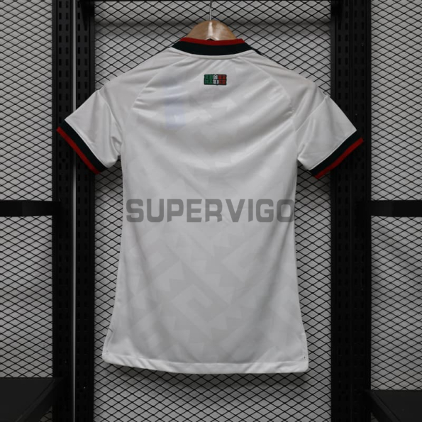 Camiseta México Segunda Equipación Mundial 2026 Blanco Mujer (EDICIÓN JUGADOR)