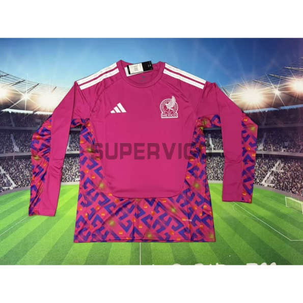 Camiseta de Portero México Primera Equipación Mundial 2026 ML Rosa