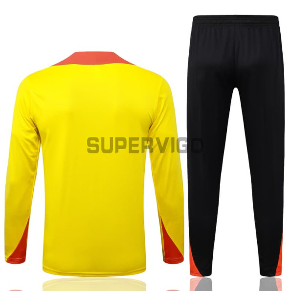 Sudadera De Entrenamiento Brasil 2025/2026 Kit Amarillo
