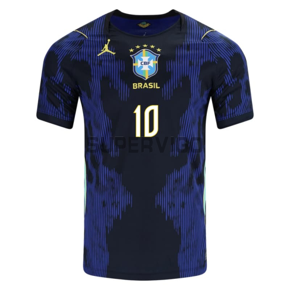 Camiseta NEYMAR JR. 10 Brasil Segunda Equipación Mundial 2026 Azul