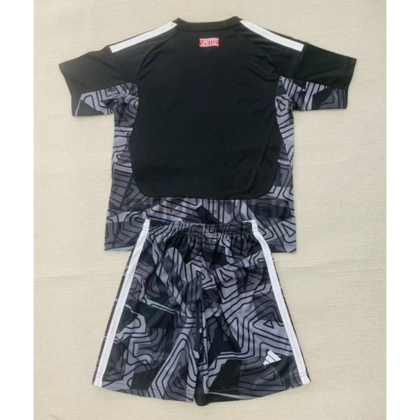 Camiseta de Portero Manchester United Primera Equipación 2026/2027 Negro Niño Kit