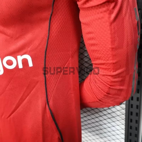 Camiseta Manchester United Primera Equipación 2025/2026 ML Rojo (EDICIÓN JUGADOR)