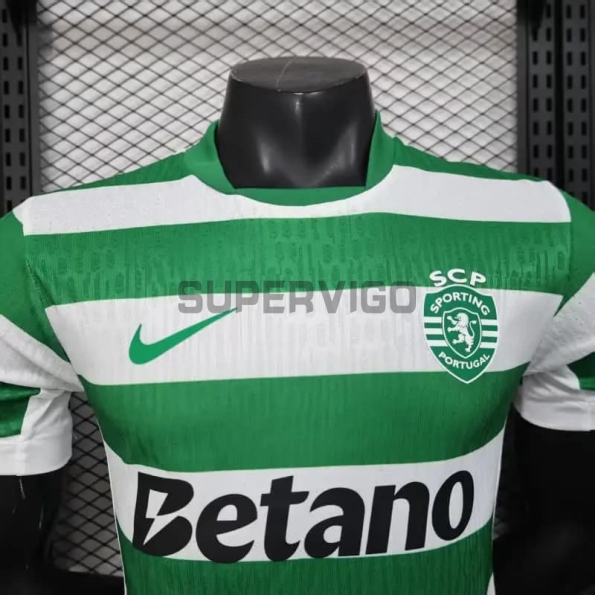 Camiseta Lisboa Primera Equipación 2025/2026 Verde/Blanco (EDICIÓN JUGADOR)