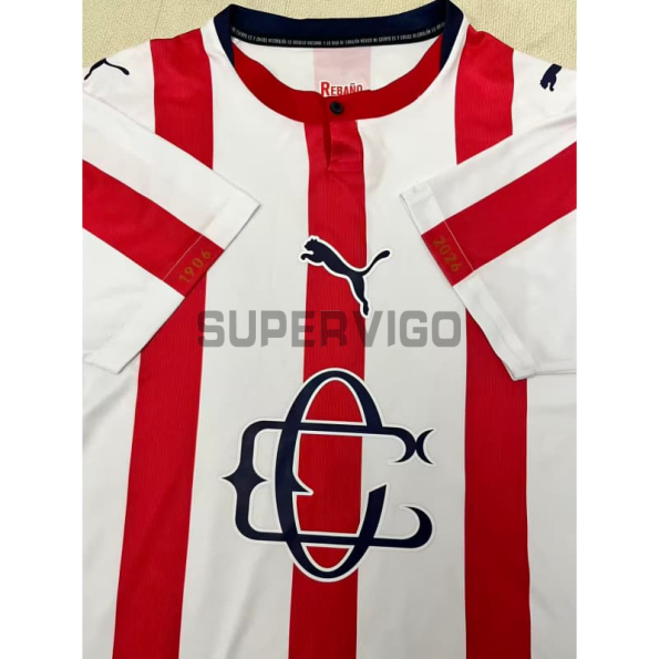 Camiseta Chivas 120 Aniversario Edición 2026/2027 Rojo/Blanco