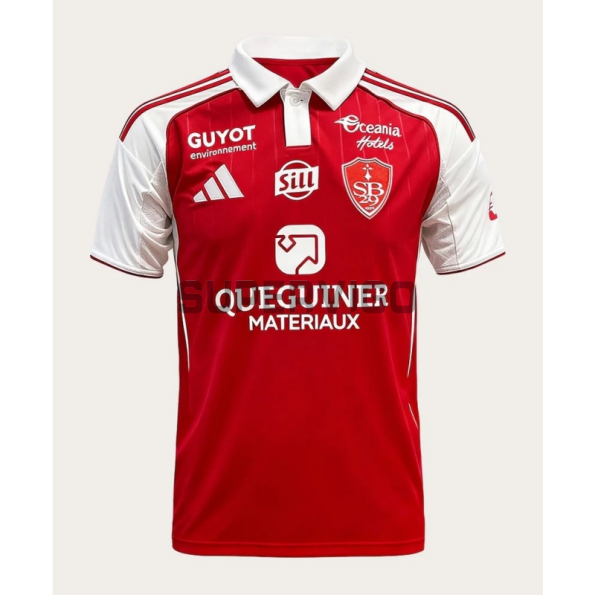 Camiseta Stade Brestois Primera Equipación 2025/2026 Rojo