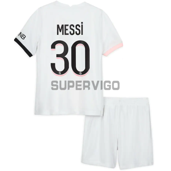 Camiseta MESSI 30 PSG Segunda Equipación 2021/2022 Niño Kit