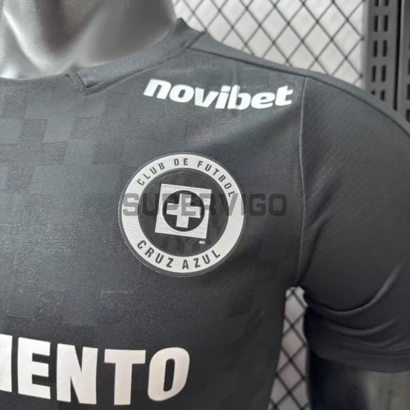 Camiseta Cruz Azul Tercera Equipación 2025/2026 Negro (EDICIÓN JUGADOR)