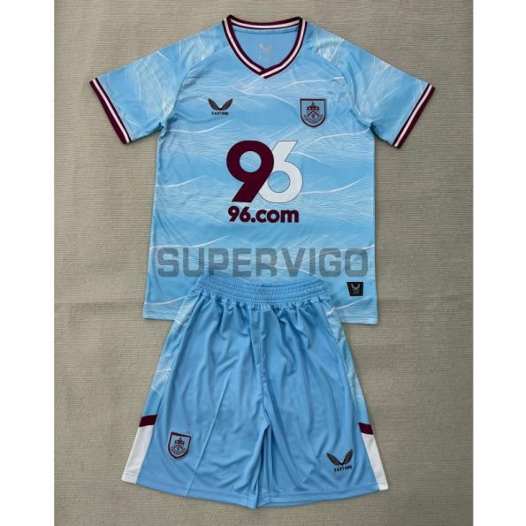 Camiseta Burnley FC Segunda Equipación 2025/2026 Azul Claro