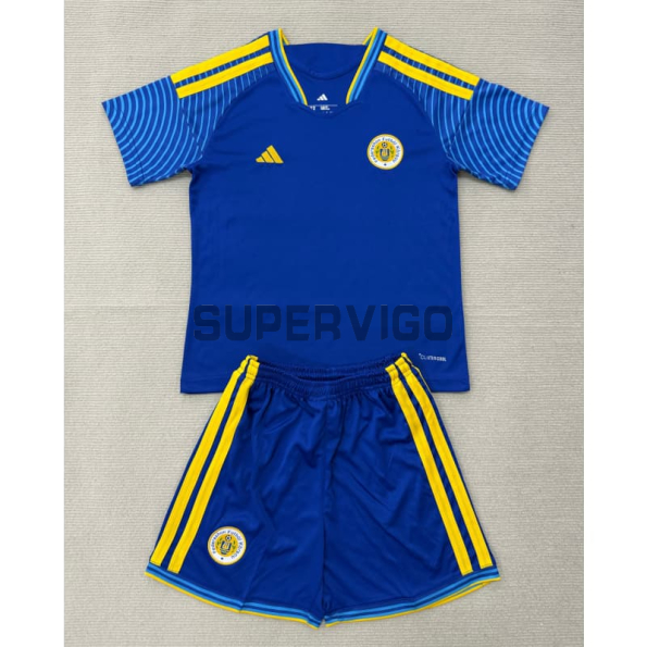 Camiseta Curacao Primera Equipación Mundial 2026 Azul Niño Kit