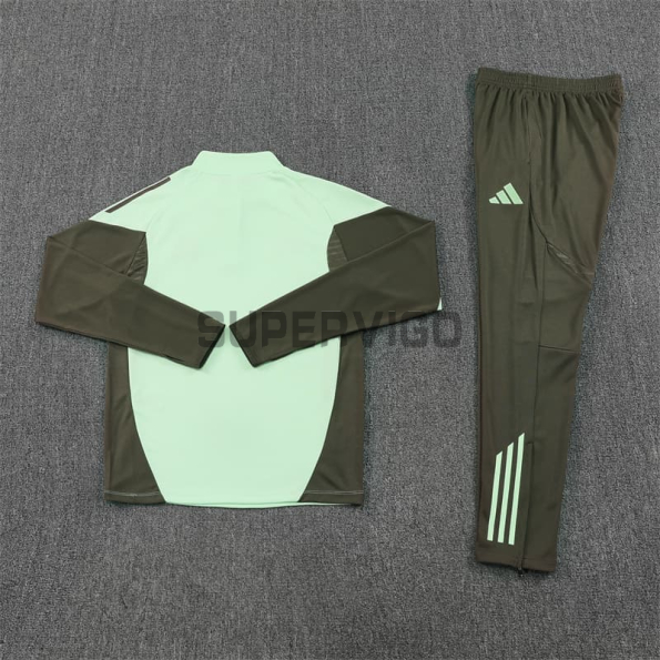 Sudadera de Entrenamiento Real Madrid 2025/2026 Niño Kit Verde Claro