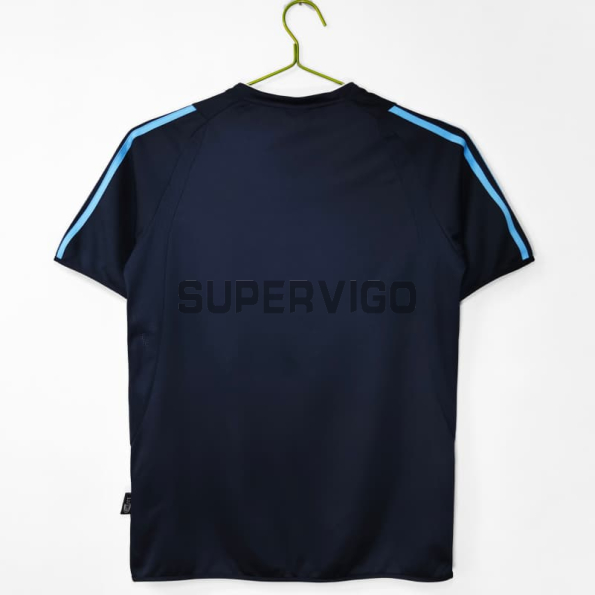 Camiseta Real Madrid Segunda Equipación Retro 2003/04 Azul Marino