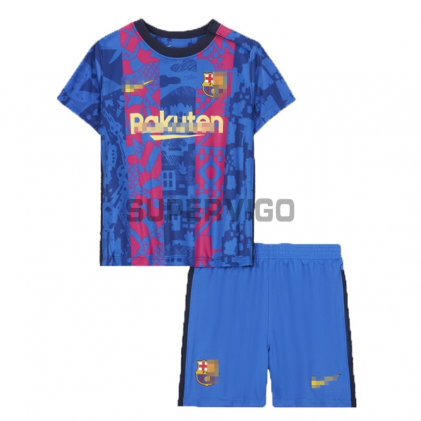 Camiseta Barcelona Tercera Equipación 2021/2022 Niño Kit