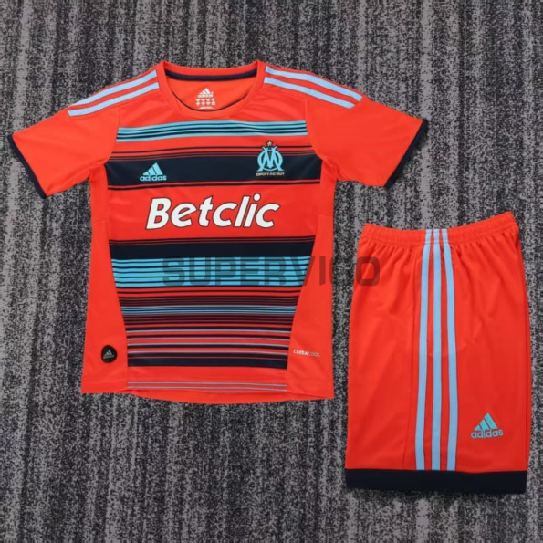 Camiseta Barcelona Segunda Equipación Retro 2011/12 Naranja Niño Kit