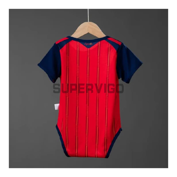 Camiseta España Primera Equipación Mundial 2026 Rojo/Azul Baby 2 Estrellas