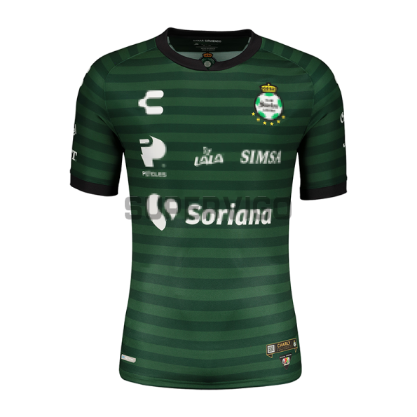Club Santos Laguna Men's Green Soccer Shorts Made in Mexico