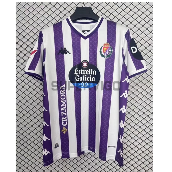 Camiseta Real Valladolid Primera Equipación 2025/2026 Morado/Blanco con Parche La Liga