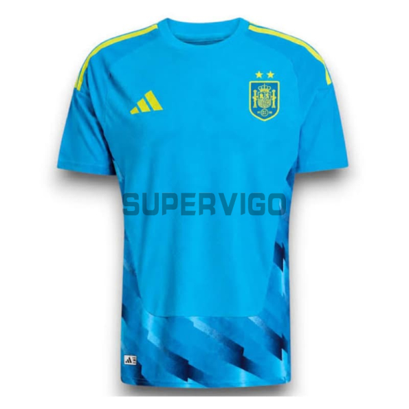 Camiseta de Portero España Primera Equipación Mundial 2026 Azul 2 Estrellas