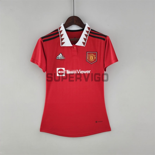 Camiseta Manchester United Primera Equipación 2022/2023 Mujer