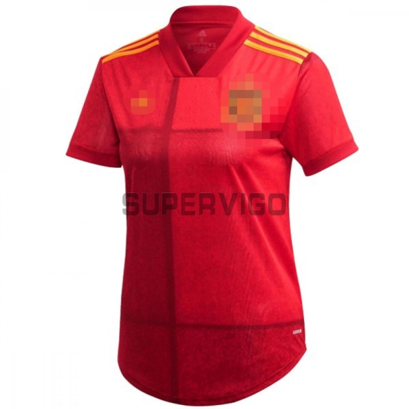 Spain European Cup Women's Soccer Jersey Home 2020