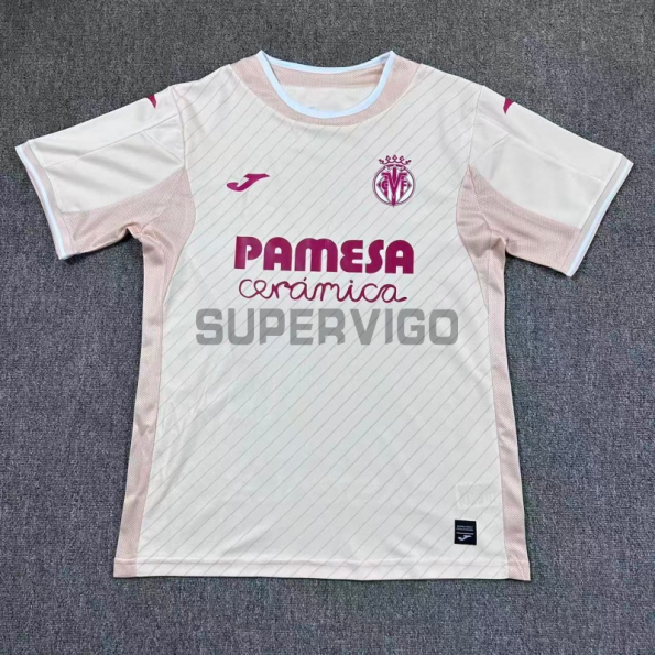 Camiseta Villarreal Segunda Equipación 2025/2026 Blanco Roto