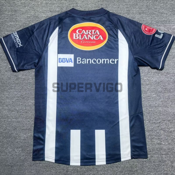 Camiseta Monterrey Primera Equipación Retro 2008 Azul Marino/Blanco
