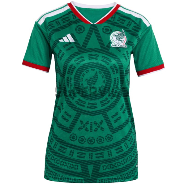 Camiseta México Primera Equipación Mundial 2026 Verde Mujer