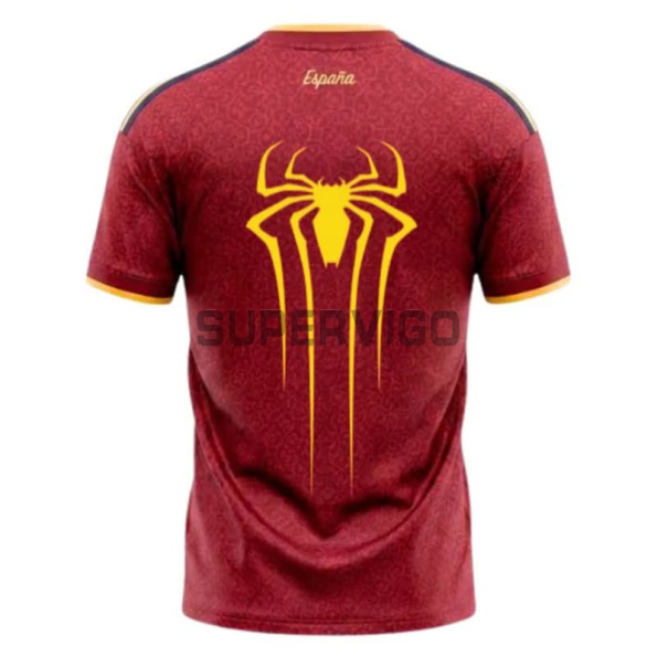 Camiseta España Mundial 2026 x Spiderman Rojo 2 Estrellas