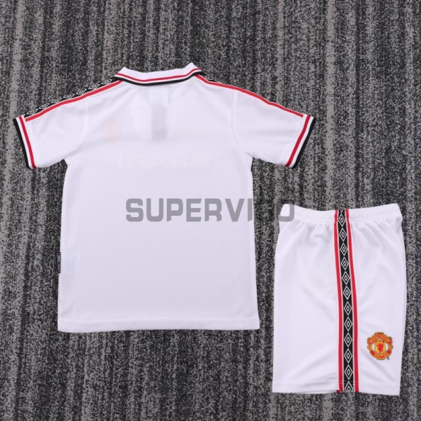 Camiseta Manchester United Edición Conmemorativa 1998/99 Blanco Niño Kit