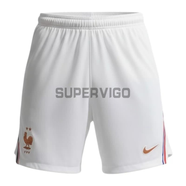 Pantalón Corto Francia Primera Equipación Mundial 2026 Blanco