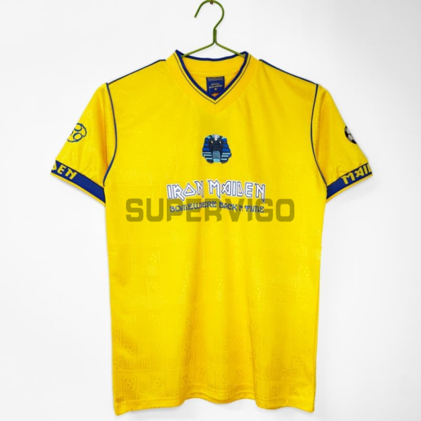Camiseta West Ham United x Iron Maiden Equipación Retro 2008/09 Amarillo