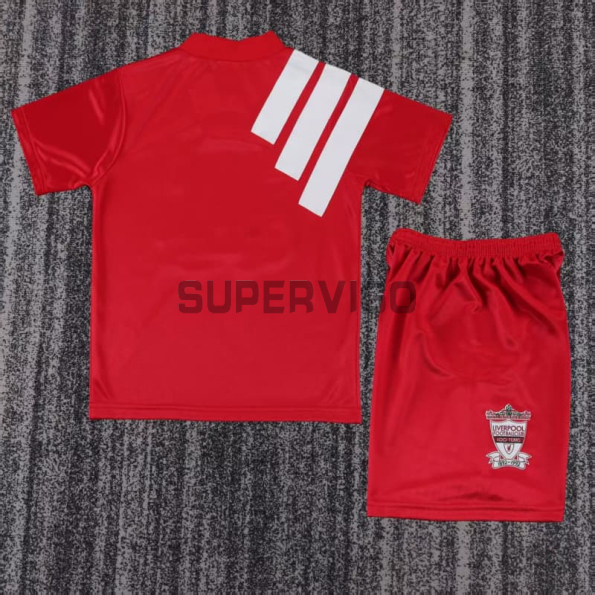 Camiseta Liverpool Primera Equipación Retro 1992/1993 Rojo Niño Kit