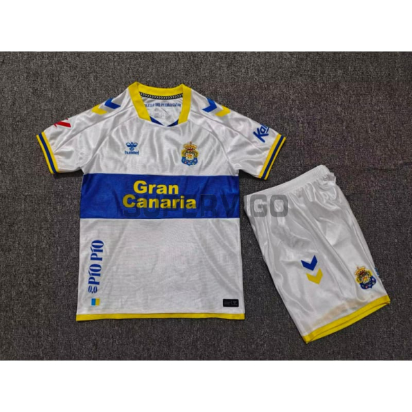 Camiseta Las Palmas Tercera Equipación 2026/2027 Blanco Niño Kit con Parche La Liga