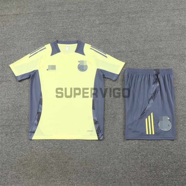 Camiseta de Entrenamiento Ajax de Ámsterdam 2024/2025 Kit Amarillo/Gris