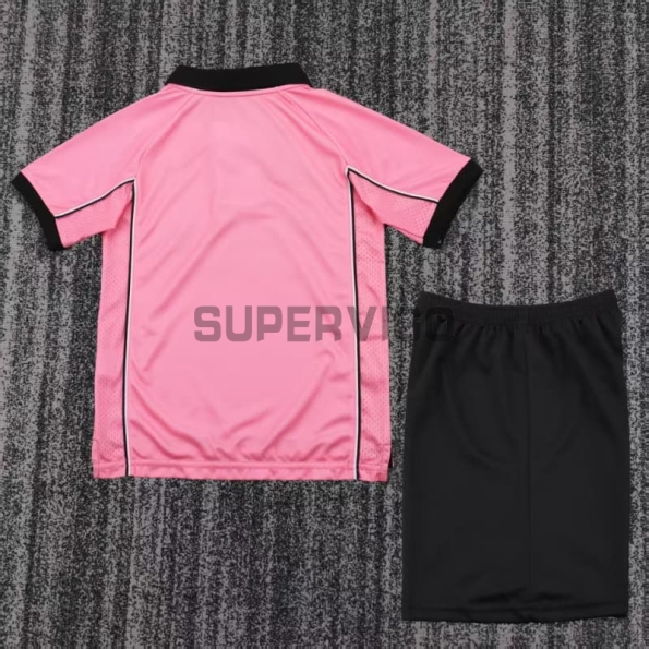 Camiseta Juventus Segunda Equipación Retro 1997/98 Rosa Niño Kit
