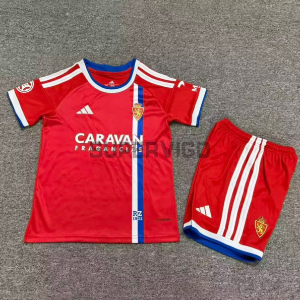 Camiseta Real Zaragoza Segunda Equipación 2026/2027 Rojo Niño Kit
