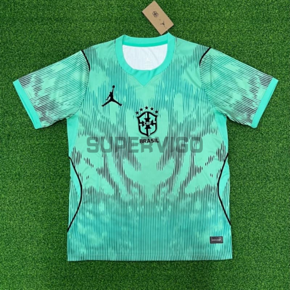 Camiseta de Portero Brasil Mundial 2026 Verde Menta
