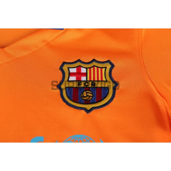 Camiseta Barcelona Segunda Equipación Retro 2006/2007 Naranja Niño Kit