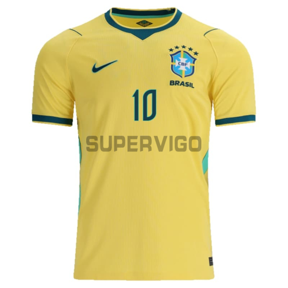 Camiseta NEYMAR JR. 10 Brasil Primera Equipación Mundial 2026 Amarillo