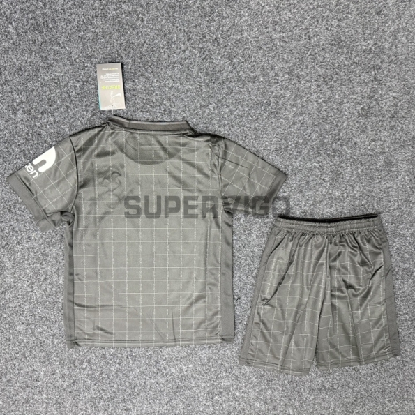 Camiseta Tottenham Hotspur Segunda Equipación 2025/2026 Negro Niño Kit