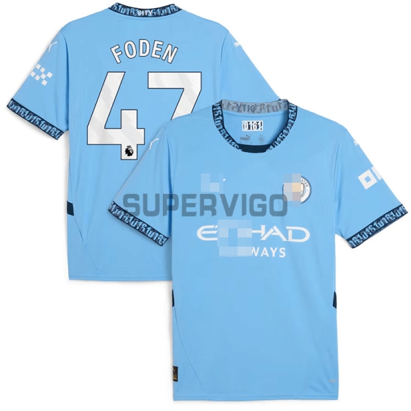 Camiseta Foden 47 Manchester City Primera Equipación 2024/2025