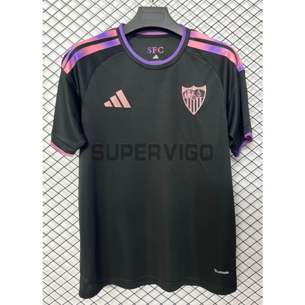 Camiseta Sevilla FC Tercera Equipación 2026/2027 Negro con Parche La Liga