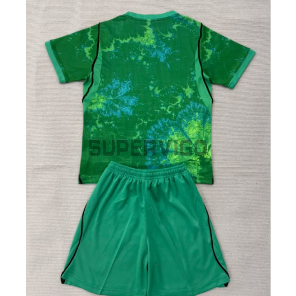 Camiseta de Portero Holanda Mundial 2026 Verde Niño Kit