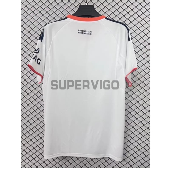 Camiseta Eintracht Fráncfort Segunda Equipación 2025/2026 Blanco