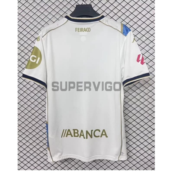 Camiseta Deportivo de La Coruña Tercera Equipación 2025/2026 Blanco con Parche La Liga