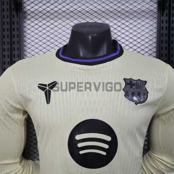 Camiseta Barcelona Segunda Equipación 2025/2026 ML Oro (EDICIÓN JUGADOR)